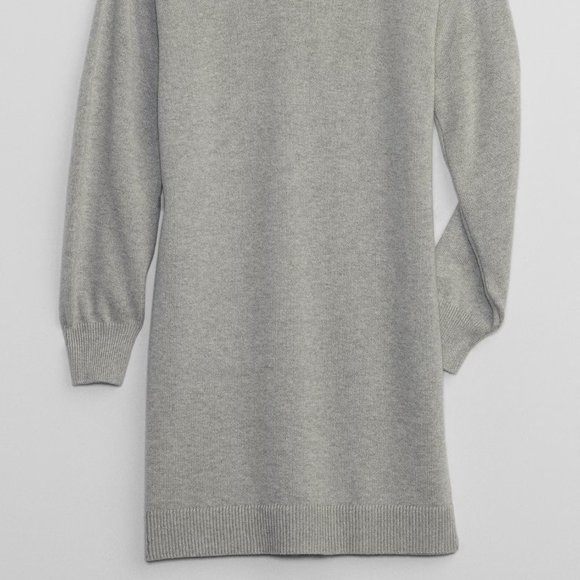 GAP Kids Gray Collared Sweater Dress/ NWT/MED - Picture 4 of 12